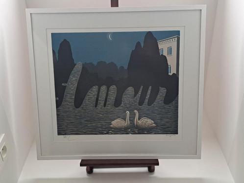 René Magritte - litho - L'art de la conversation, Antiek en Kunst, Kunst | Litho's en Zeefdrukken, Ophalen of Verzenden
