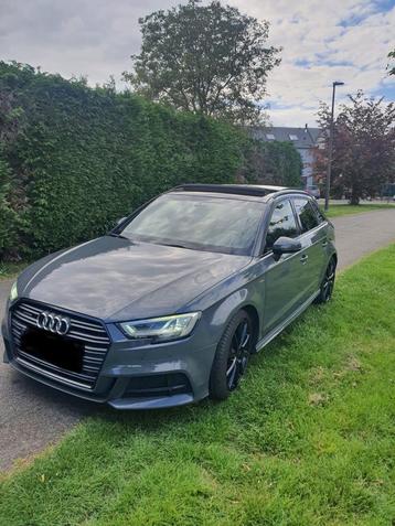 Audi A3 Sportback 2.0 TDI S line Quattro 2018 FULL OPTION, Autos, Audi, Argent ou Gris, Achat, Feux de virage, Euro 6