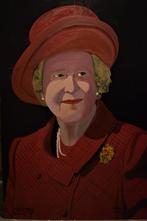 Queen Elizabeth II portrait painting by joky kamo, Antiquités & Art, Enlèvement