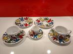 Keith Haring servies 2 platte borden, 2 koffie, 1 espresso, Overige typen, Ophalen of Verzenden, Zo goed als nieuw, Overige stijlen