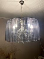 Kroonluchter Transparant met voile, Huis en Inrichting, Lampen | Kroonluchters, Ophalen, Gebruikt, Stof