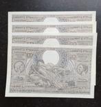 4 opeenvolgende 100 francs VLAAMS 1943!!, Postzegels en Munten, Ophalen of Verzenden, Setje
