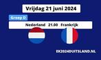 Tickets Frankrijk vs Nederland CAT.3, Juni, Losse kaart, Drie personen of meer