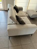 Canapé 3 places + pouf + 2 coussins, Maison & Meubles, Enlèvement, Utilisé