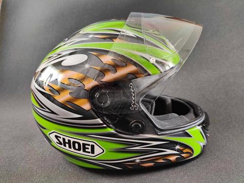 Shoei raid II obelisk green / silver ( medium ), Motoren, Kleding | Motorhelmen, Dames, Heren, Integraalhelm, M, Shoei, Tweedehands