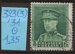 Belgie zegel [o] OBP 323 (3) Koning Albert I - Albert met ke, Postzegels en Munten, Postzegels | Europa | België, Ophalen