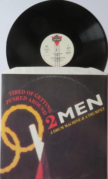 Two Men a drum machine and a trumpet - Tired of getting..., Enlèvement ou Envoi, 1980 à 2000, Utilisé, 12 pouces