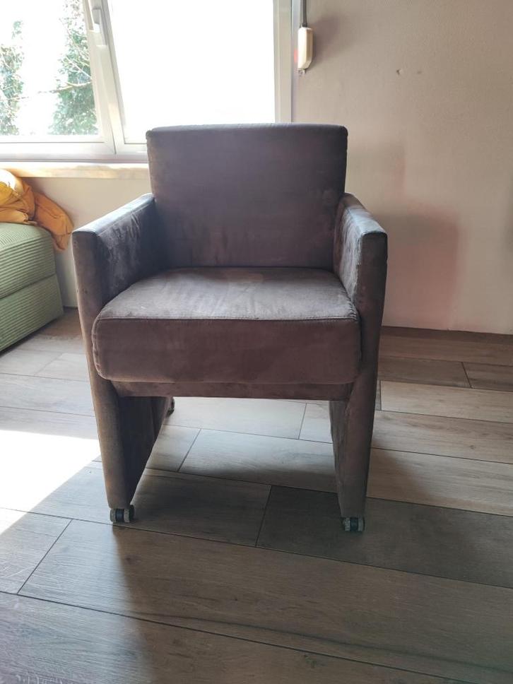 chaise de salle à manger, Maison & Meubles, Chaises, Utilisé, Cinq, Six Chaises ou plus, Cuir, Autres matériaux, Brun, Enlèvement