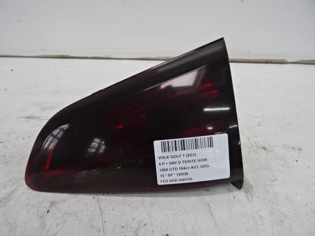 PANNEAU ARRIÈRE DROIT AVEC LAMPE Volkswagen Golf VII (AUA), Utilisé, Volkswagen