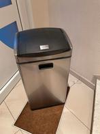 Poubelle Simplehuman touch bin inox 60 LT, 40 liter of meer, Ophalen, Gebruikt, Inox