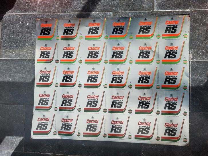 Castrol plaat voor blikken, Hobby & Loisirs créatifs, Autocollants & Images, Enlèvement