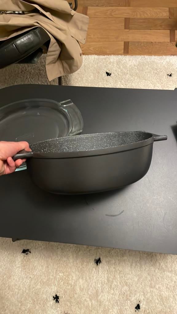 Grande casserole ovale 22x32cm avec couvercle, Maison & Meubles, Cuisine | Casseroles & Poêles, Enlèvement, Utilisé, Autres types