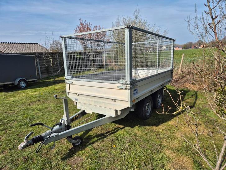 Saris 3 zijdige elektrische kipper, Autos : Divers, Remorques, Enlèvement