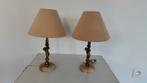 2 bronzen nachtlampjes met kap, Huis en Inrichting, Ophalen of Verzenden