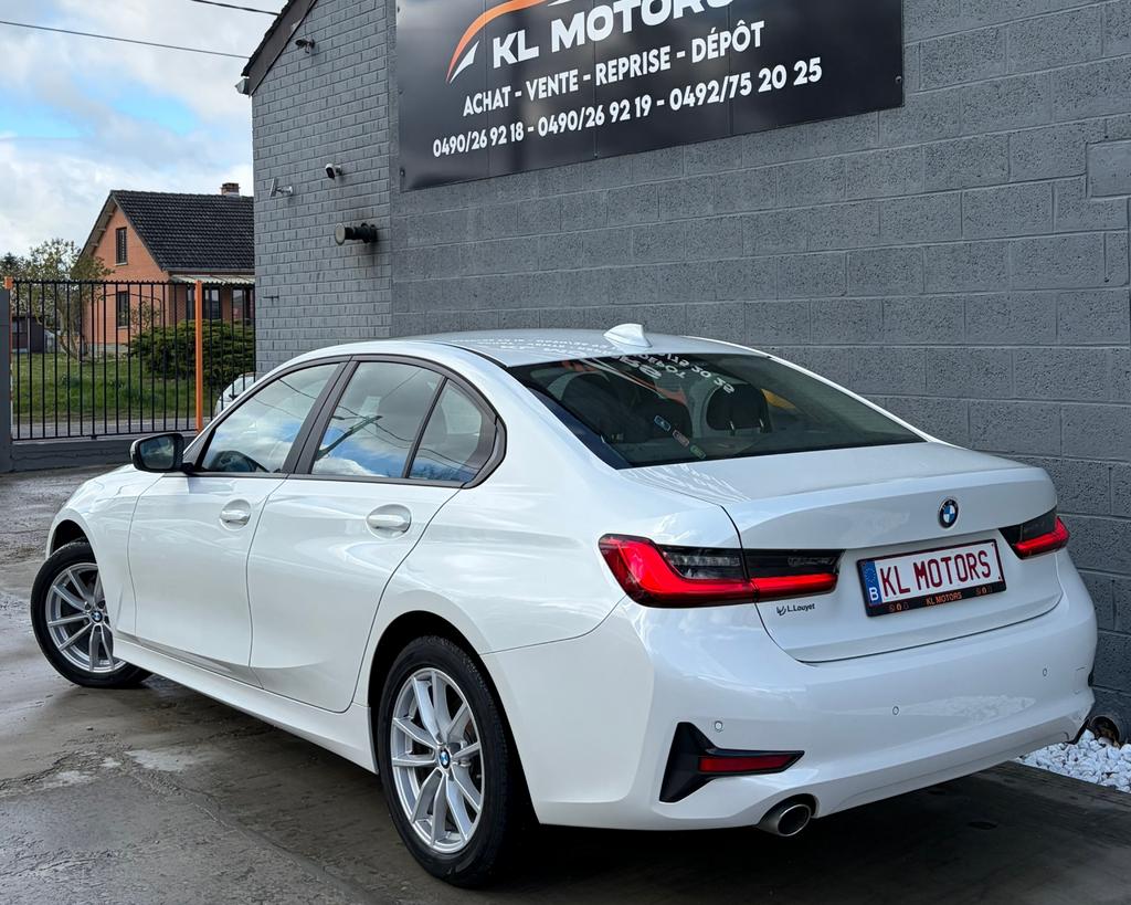 BMW 318D G20 BERLINE 136CV 2019 EURO 6D 146 000KM CARPASS, Auto's, BMW, Achterwielaandrijving, Wit, Leder, Bedrijf