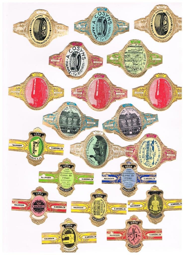 PUBLICITÉ POUR DES GROUPES DE CIGARES PAR, Envoi, Comme neuf, Bagues de cigare