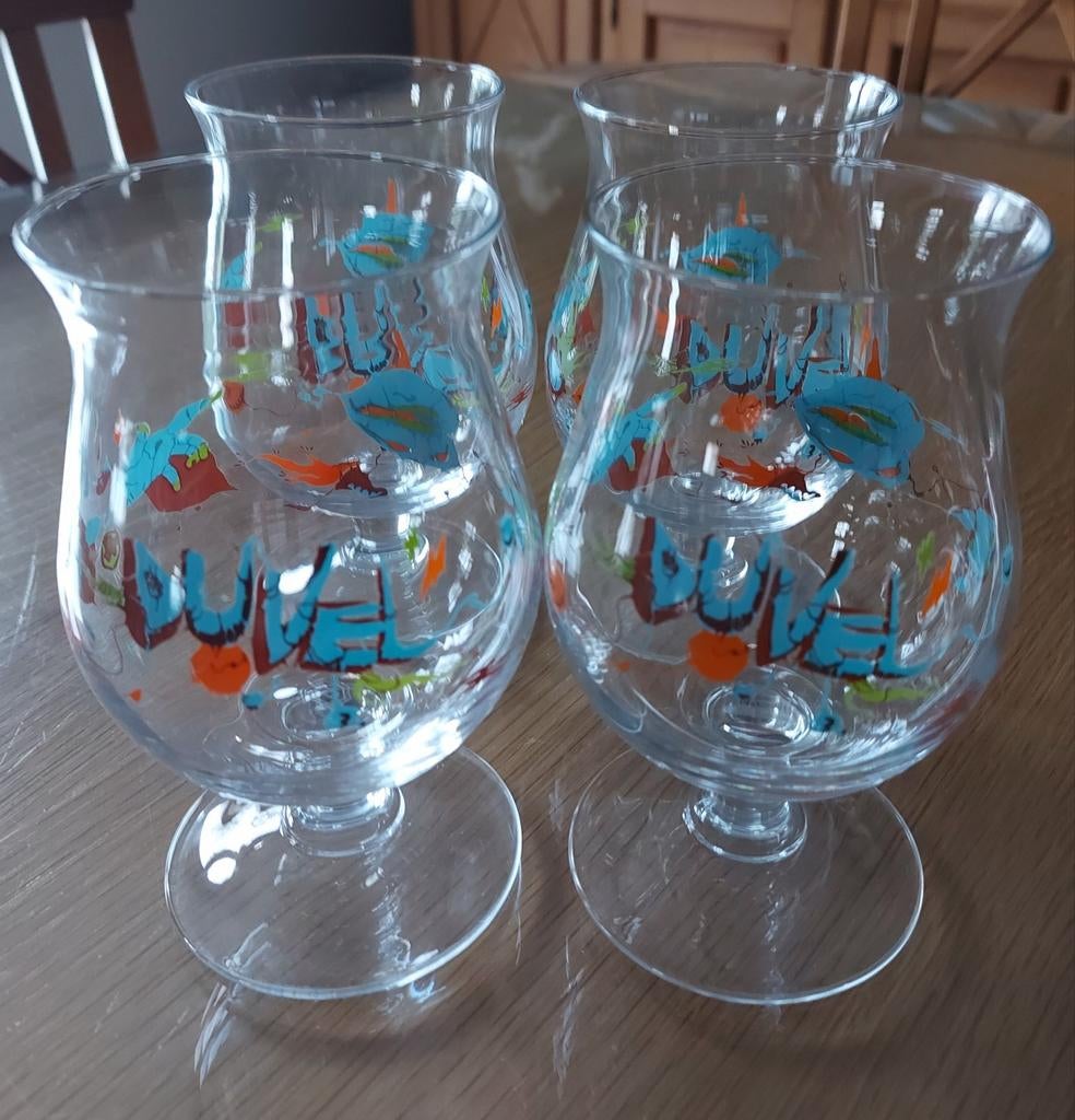 NEUFS !! 4 VERRES " DUVEL " 33CL. ÉDITION SPÉCIALE ET LIMITÉ, Ophalen