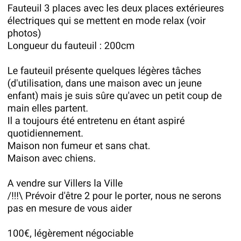 Canapé 3 places, Maison & Meubles, Canapés | Salons, Enlèvement