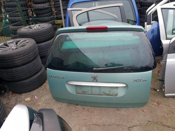 PEUGEOT 307 SW ACHTERKLEP BJ 2001 TOT 2007, Auto-onderdelen, Carrosserie, Achterklep, Achter, Gebruikt, Ophalen of Verzenden