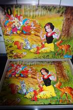 Leuke houten puzzel "sneeuwwitje en de dwergen" 80 stuks, Enlèvement ou Envoi, Plus de 50 pièces