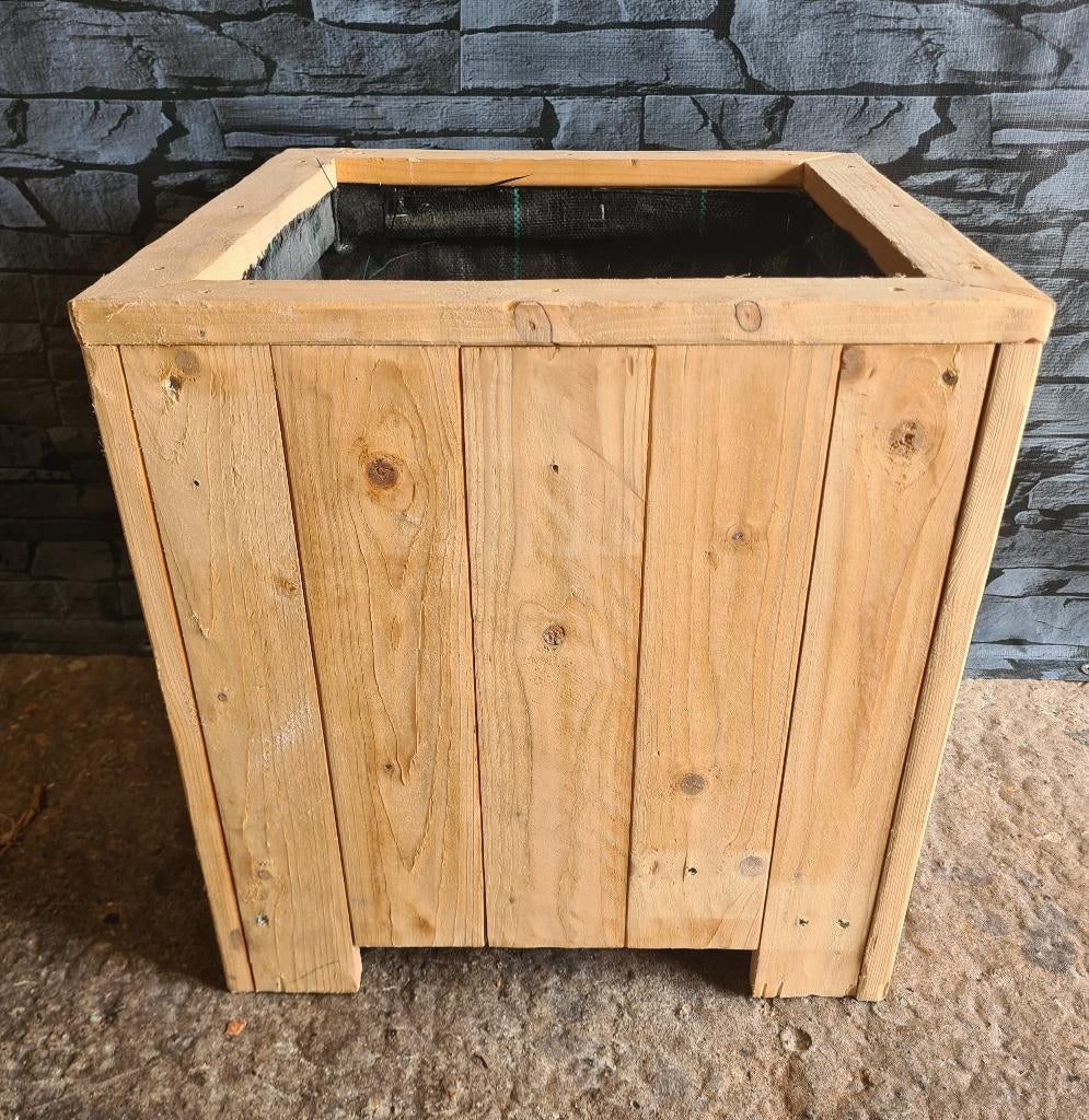 Plantenbak De Cube - stevig en natuurlijk, Nieuw, Ophalen of Verzenden, Rijkevorsel, Rechthoekig