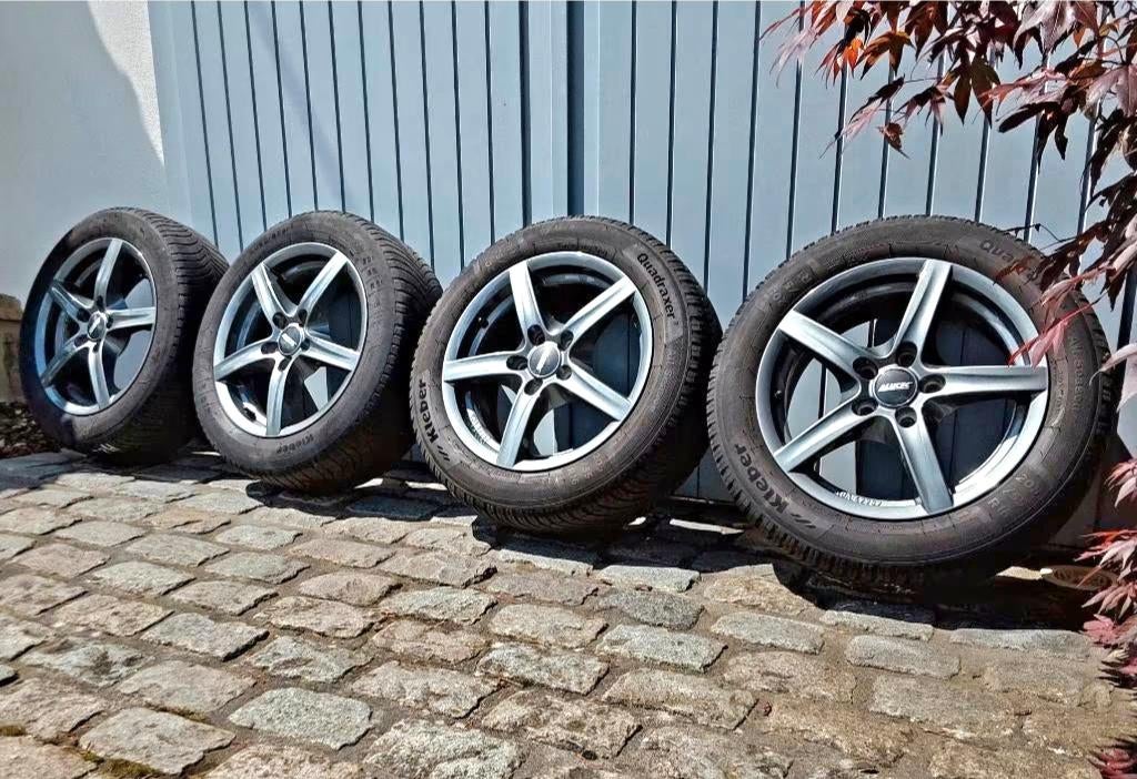 Roues en alliage 205/55-16 pour Mercedes, Audi et BMW, Auto-onderdelen, Banden en Velgen, Banden en Velgen, 16 inch, 205 mm, Gebruikt