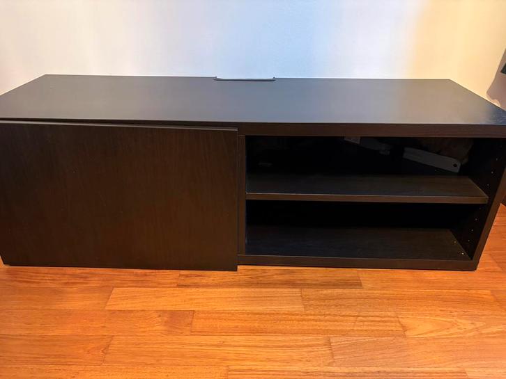 Meuble TV IKEA BESTÅ (brun-noir, 120x40x38 cm), Maison & Meubles, Armoires | Mobilier de télévision, Comme neuf, Enlèvement