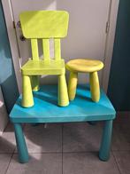 Ikea Mamut kindertafel stoeltje en krukje, Kinderen en Baby's, Ophalen, Gebruikt, Tafel(s) en Stoel(en)