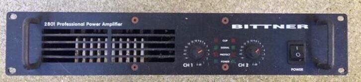 Amplificateur de puissance professionnel Bittner 2801, TV, Hi-fi & Vidéo, Amplificateurs & Ampli-syntoniseurs, Utilisé, Stéréo