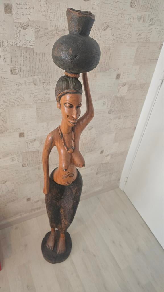 Sénégal sculpture en cajou, Huis en Inrichting, Woonaccessoires | Zuilen en Pilaren, Ophalen