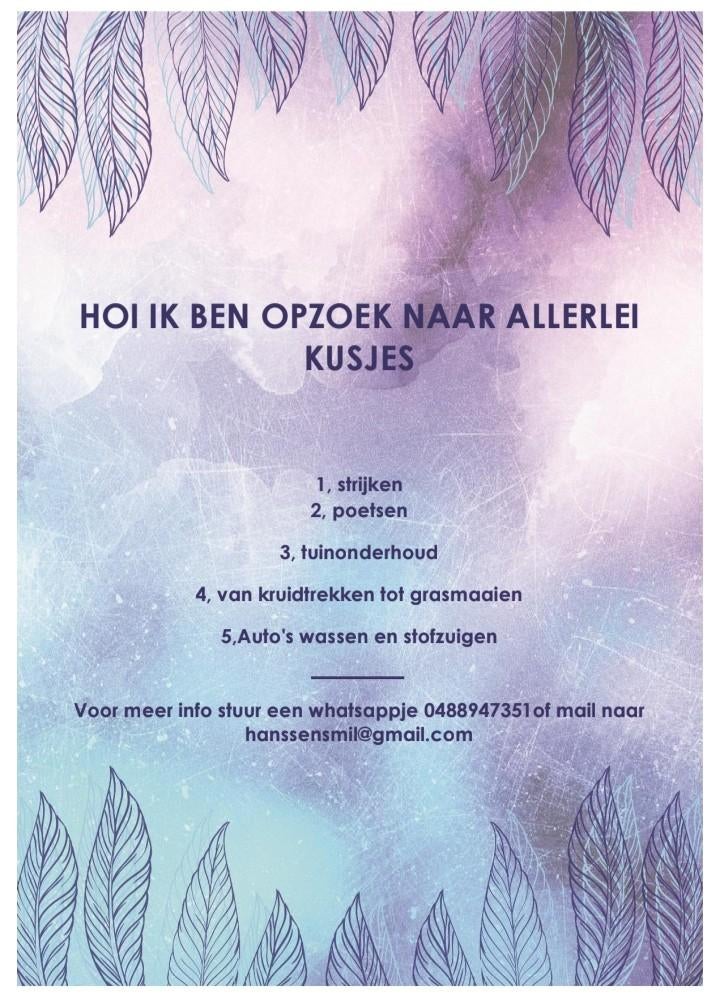 Klusjes gevraagd en gezocht, Ophalen