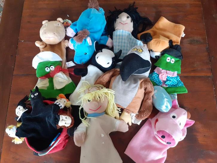 Zachte handpoppen poppenkastpoppen ( C ), Kinderen en Baby's, Speelgoed | Knuffels en Pluche, Ophalen of Verzenden