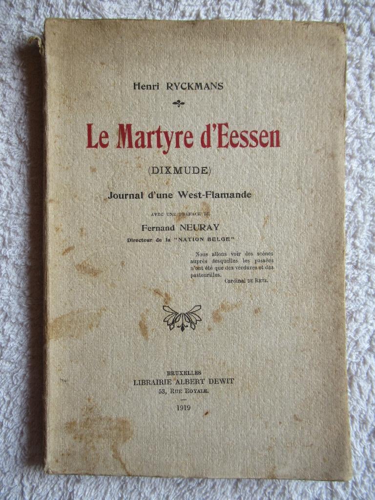 ABL 1914-18 Dixmude - Exactions allemandes, Collections, Objets militaires | Général, Armée de terre, Enlèvement ou Envoi