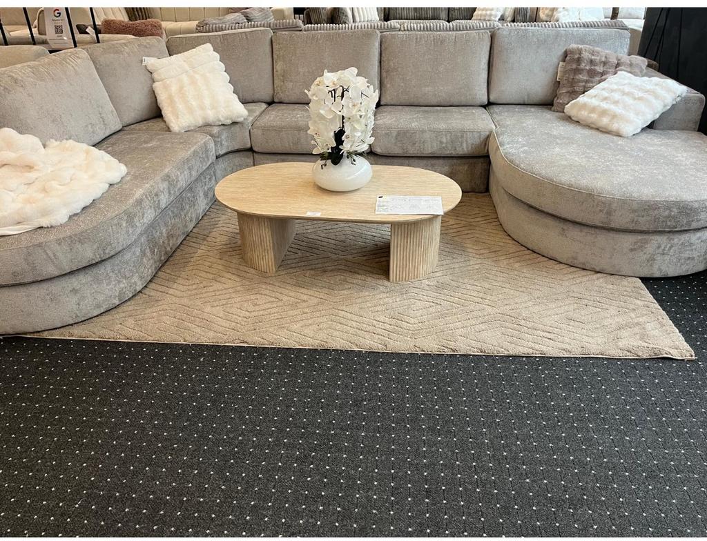 Nieuw XL U-vorm zetel | super comfortabel + design tafel, Ophalen of Verzenden, Nieuw