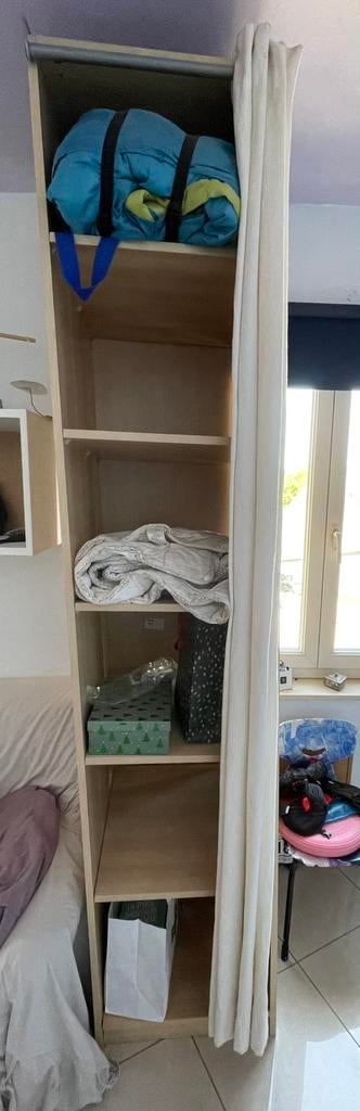 Kast 2,30 m hoog, 50 cm breed en 58 cm diep, Met plank(en), Gebruikt, 150 tot 200 cm, 50 tot 75 cm