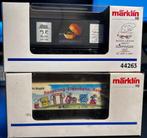 3352. 2 Wagons porte-container H0 Märklin., Envoi, Utilisé, Wagon, Märklin