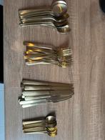 Lot de 2 packs de couvert doré 48 pièces comme neuf!, Enlèvement, Neuf, Ensemble de couverts