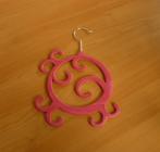 Fuchsia fluwelen accessoire sjaal ketting kapstok hanger, Enlèvement ou Envoi