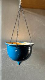 Cache-pot suspendu en céramique émaillée style ‘Strassbourg’, Enlèvement, Comme neuf