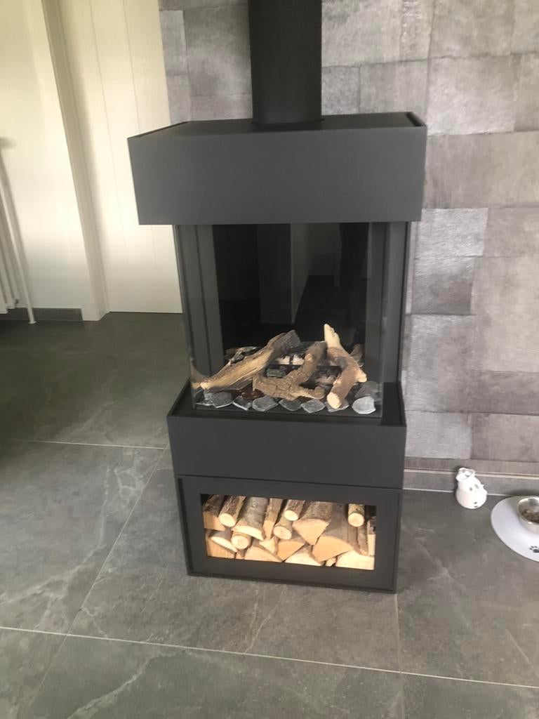 Gaskachel -) BELLFIRES Box gas Panorama 45/45, Maison & Meubles, Poêles, Enlèvement, Comme neuf, Gaz, Chauffage à gaz