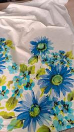 Katoen met bedrukte rand, Hobby & Loisirs créatifs, Tissus & Chiffons, Neuf, Coton, 120 cm ou plus, Blanc