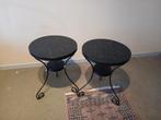 Table en métal, 55 à 75 cm, Rond, Comme neuf, Enlèvement