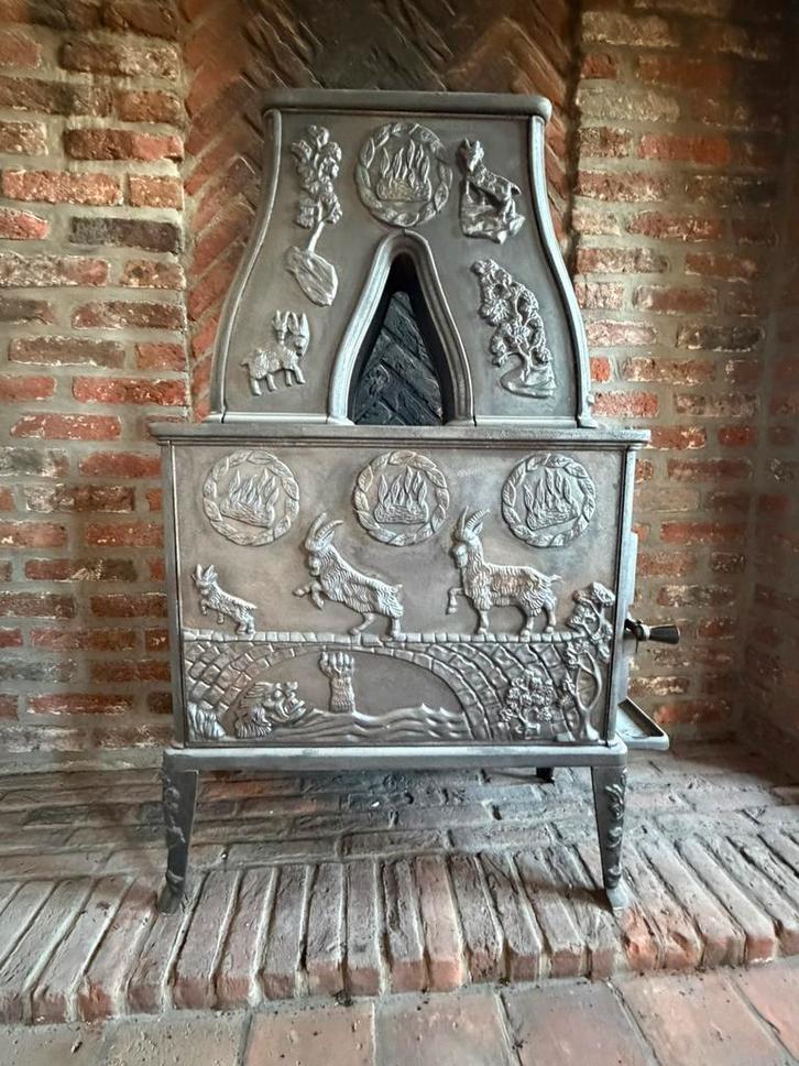 Poêle a bois, Maison & Meubles, Cheminées, Comme neuf, Enlèvement