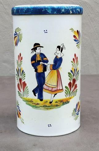 Retro blik – Faïencerie Quimper, Enlèvement ou Envoi, Utilisé, Autre, Autres marques