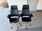 2 identieke bureaustoelen (Eames inspired), Huis en Inrichting, Ophalen, Gebruikt, Bruin, Bureaustoel