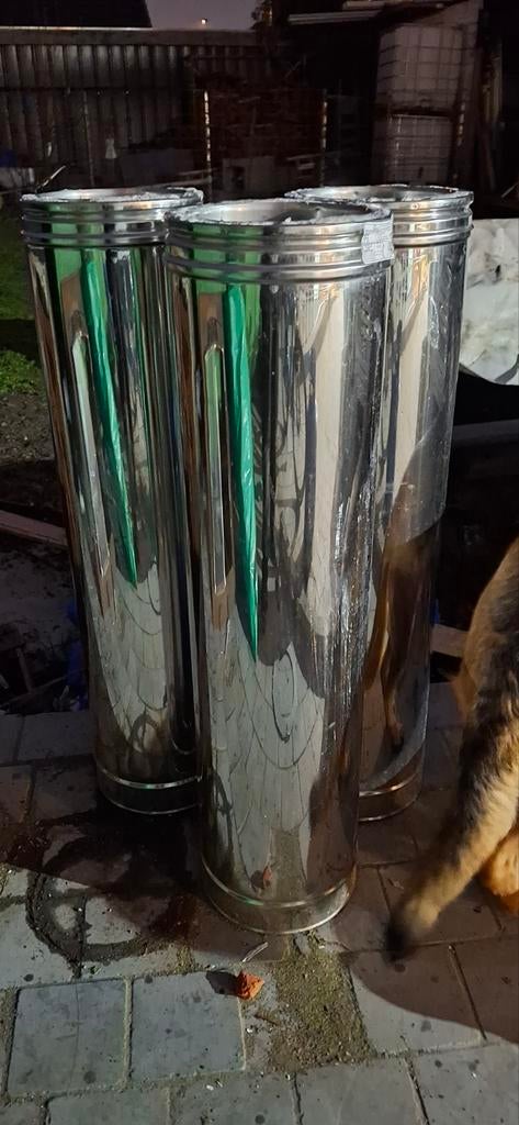 Dubbelwandige schouwbuizen, Ophalen