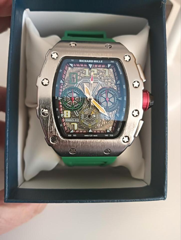 Richard Mille RM65-01 chronograaf full function, Bijoux, Sacs & Beauté, Montres | Hommes, Enlèvement ou Envoi