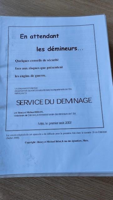 Documentatie van de ontmijningsdienst van Metz, Ophalen of Verzenden, Landmacht, Boek of Tijdschrift