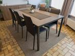 Table à manger avec plateau en céramique, 150 à 200 cm, Cinq personnes ou plus, Modern - tijdloos, Comme neuf