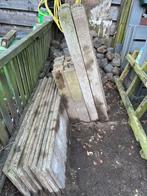 Betonplaten en betonpalen, Tuin en Terras, Schuttingen, Ophalen, Gebruikt